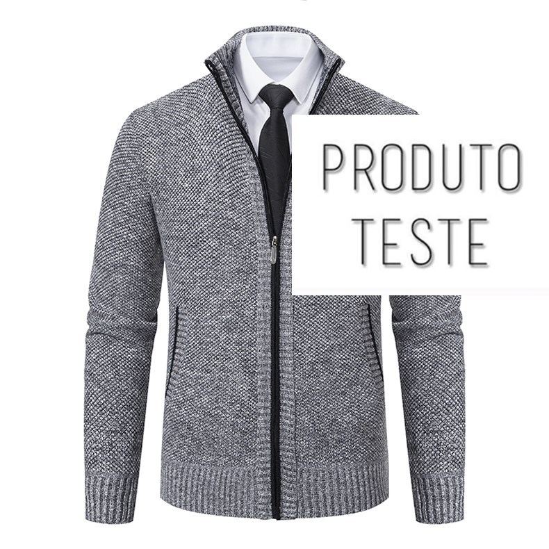 Casaco Esportivo Casual Masculino Com Zíper