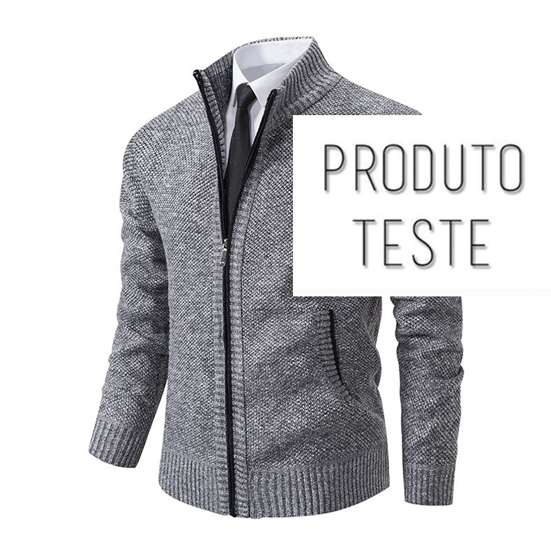 Casaco Esportivo Casual Masculino Com Zíper