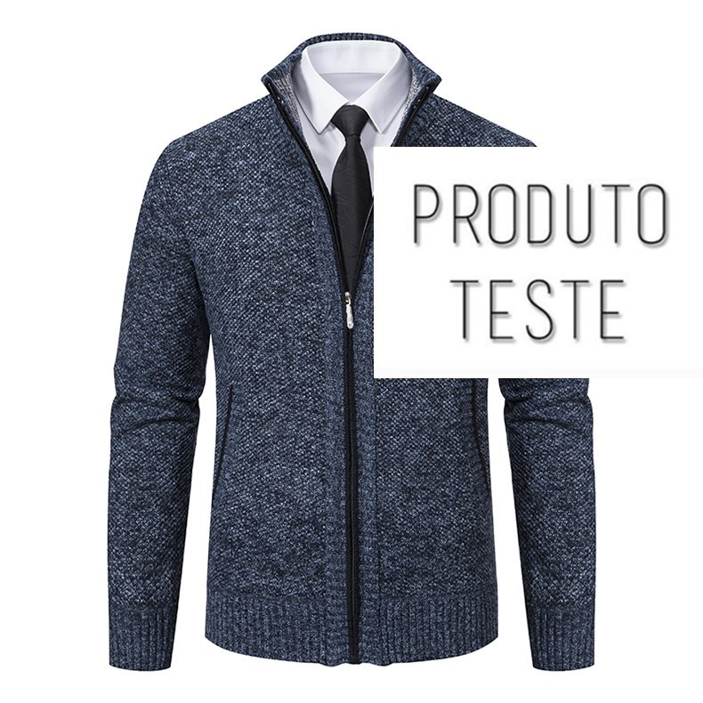 Casaco Esportivo Casual Masculino Com Zíper