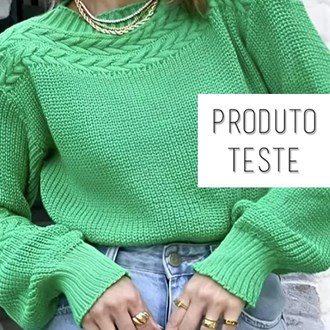 Blusa Feminina de Tricô - Verde (Teste Frete)