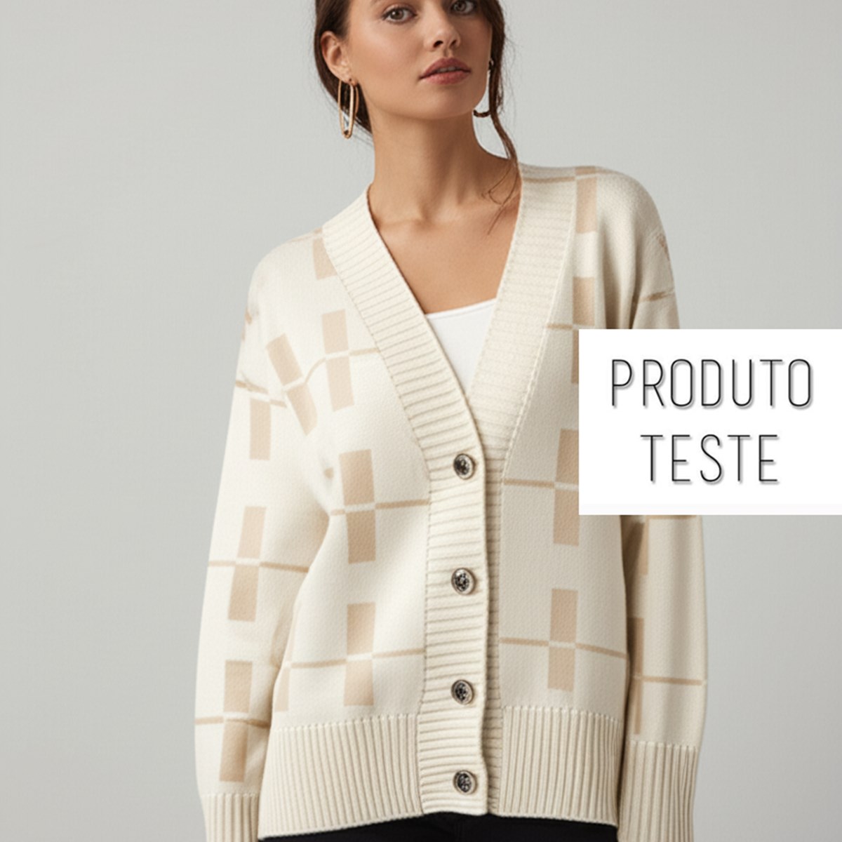 Casaco Feminino Com Botões